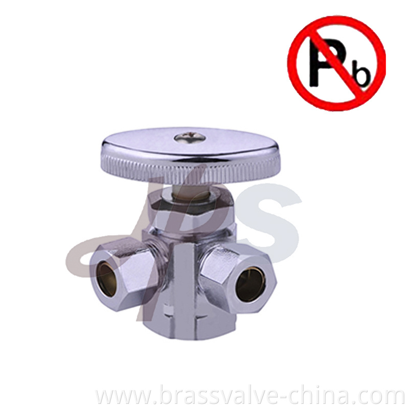 Dual Outlet Brass Angle Supply Valves Hsv02